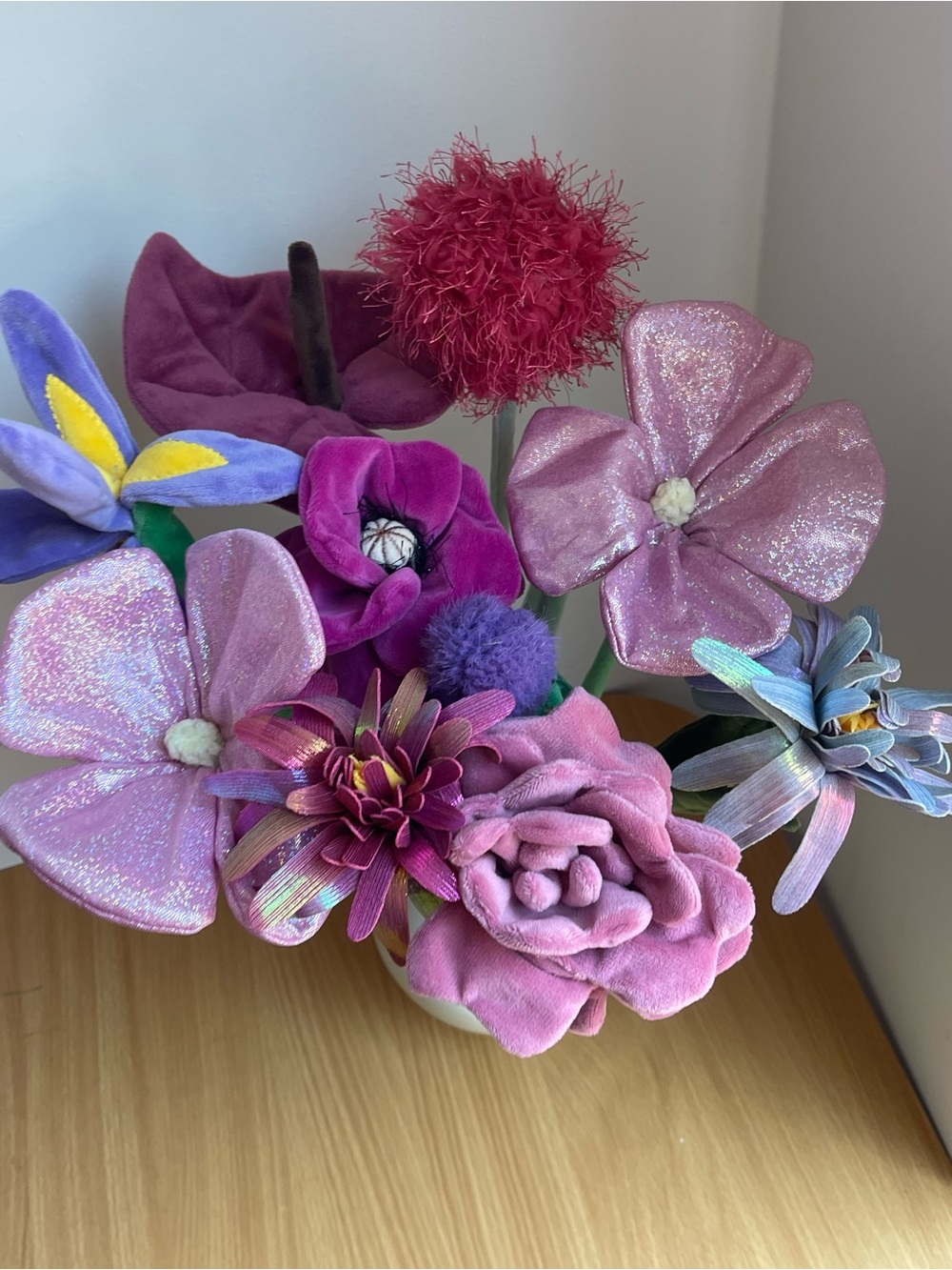 CJ Hendry plush flowers bouquet of 10 limited release blooms